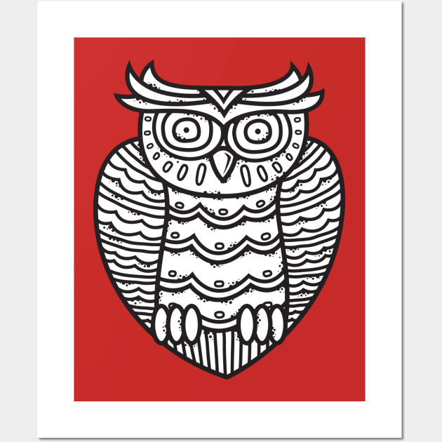 OWL Doodle Wall Art by krisren28